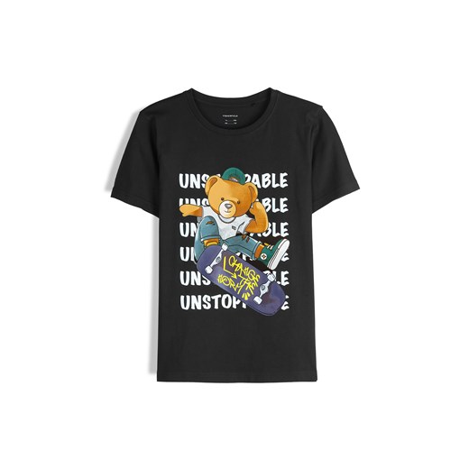 GATE Bawełniana koszulka z nadrukiem 8Y ze sklepu gateshop w kategorii T-shirty chłopięce - zdjęcie 179631240