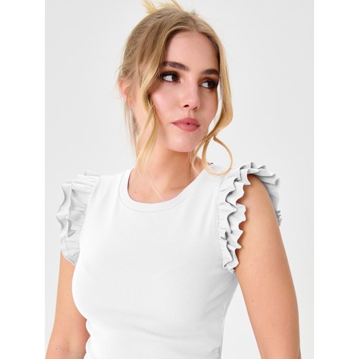 Bluzka damska biała Sinsay casual 