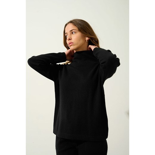 AUTHENTIC CASHMERE Kaszmirowy golf &quot;Cheviot&quot; w kolorze czarnym ze sklepu Limango Polska w kategorii Swetry damskie - zdjęcie 179633243