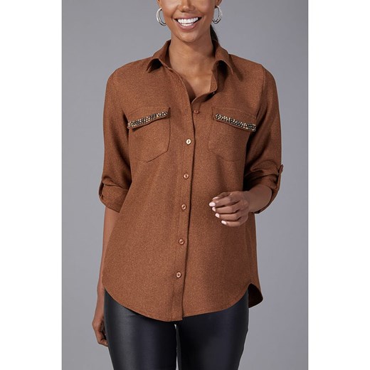 Koszula damska La Angels z kołnierzykiem 