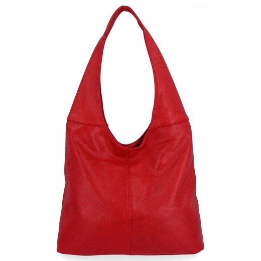 Uniwersalne Torebki Damskie Shopper Bag firmy Hernan HB0141 Czerwona ze sklepu PaniTorbalska w kategorii Torby Shopper bag - zdjęcie 179633403