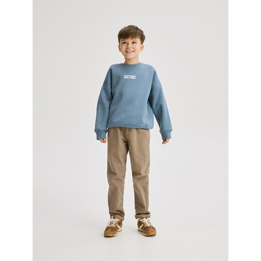 Reserved - Bluza z nadrukiem - granatowy Reserved 170 (13-14 lat) Reserved