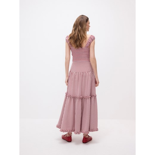 Różowa spódnica Reserved midi 