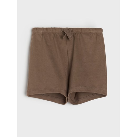 Sinsay - Bawełniane szorty 3 pack - beżowy Sinsay 68 Sinsay