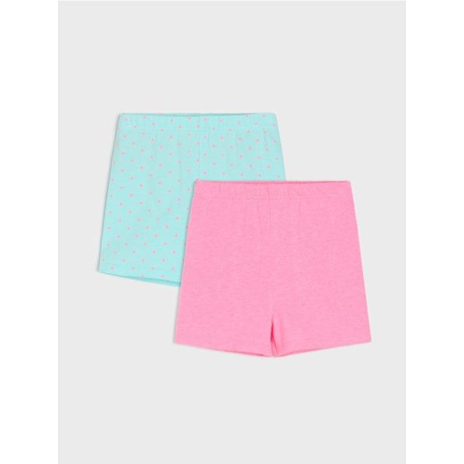 Sinsay - Krótkie legginsy 2 pack - wielobarwny - id: 165ED-MLC - marki Sinsay - 179642623 Sinsay - Krótkie legginsy 2 pack - wielobarwny ze sklepu Sinsay w kategorii Spodenki dziewczęce - zdjęcie 179642623