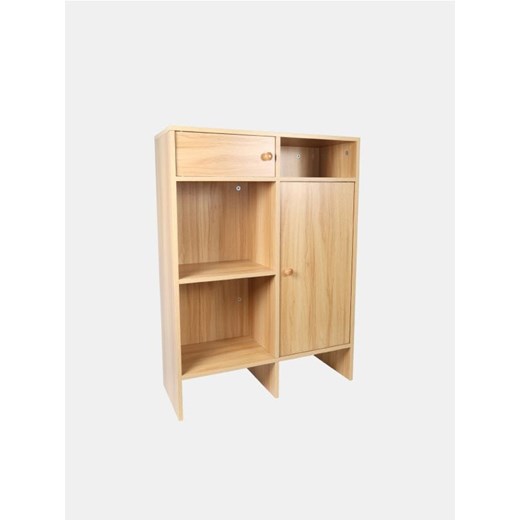 Sinsay - Regał z szufladą i szafką - beżowy Sinsay One Size Sinsay