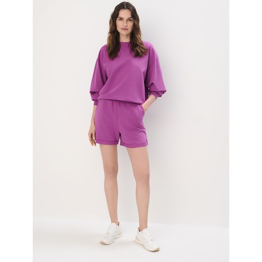 Mohito - Fuksjowa bluza z bawełną - fuksjowy Mohito L Mohito