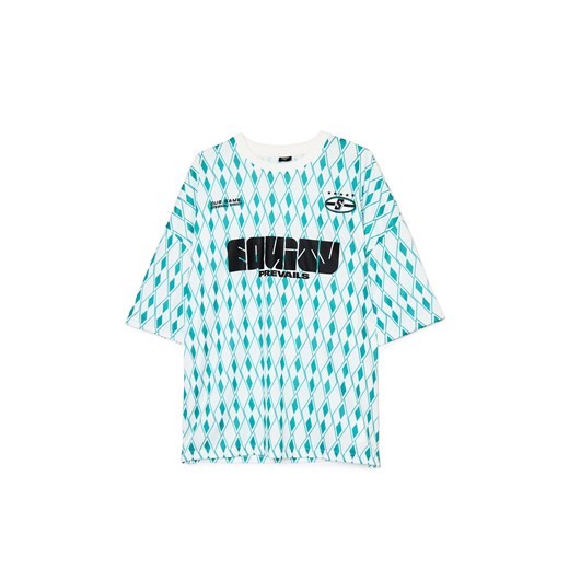 Cropp - Koszulka ze sportowym motywem - biały ze sklepu Cropp w kategorii T-shirty męskie - zdjęcie 179644331