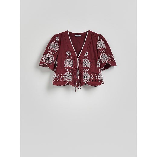 Bluzka damska Reserved wiosenna casualowa z długim rękawem 