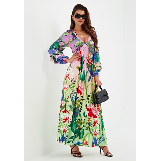 Sukienka maxi boho z długim rękawem ze sklepu Jacinshop w kategorii Sukienki - zdjęcie 179645934