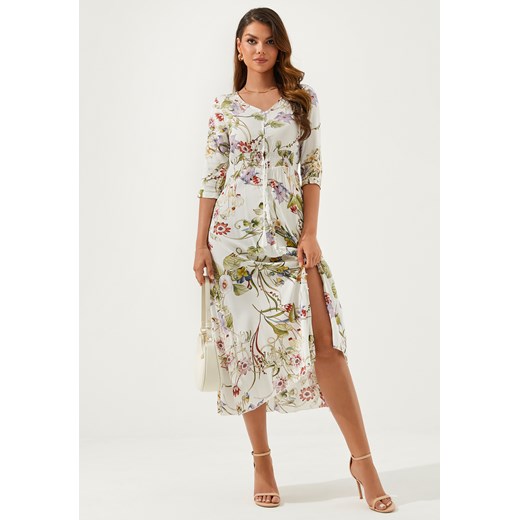 Sukienka z krótkim rękawem i dekoltem V-neck ze sklepu Jacinshop w kategorii Sukienki - zdjęcie 179646583