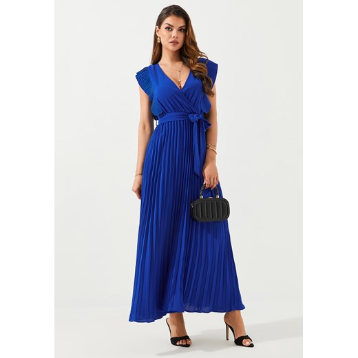 Sukienka na szerokich ramiączkach z dekoltem V-neck ze sklepu Jacinshop w kategorii Sukienki - zdjęcie 179646862