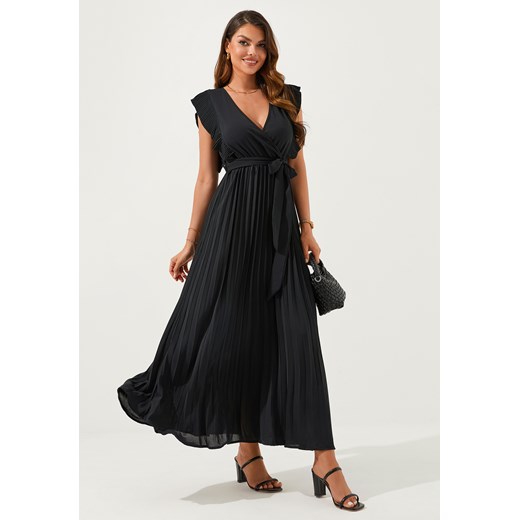 Sukienka na szerokich ramiączkach z dekoltem V-neck ze sklepu Jacinshop w kategorii Sukienki - zdjęcie 179646863