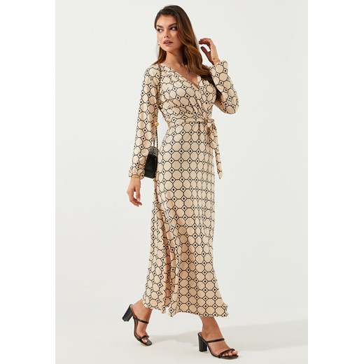 Sukienka maxi elegancka z długim rękawem ze sklepu Jacinshop w kategorii Sukienki - zdjęcie 179646994
