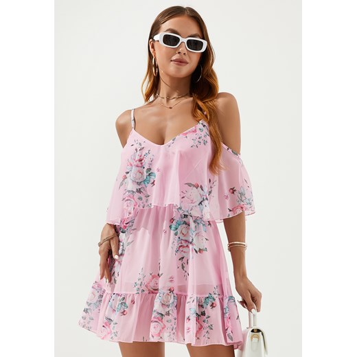 Sukienka mini rozkloszowana hiszpanka ze sklepu Jacinshop w kategorii Sukienki - zdjęcie 179647270