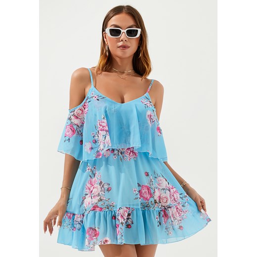 Sukienka mini rozkloszowana hiszpanka ze sklepu Jacinshop w kategorii Sukienki - zdjęcie 179647271