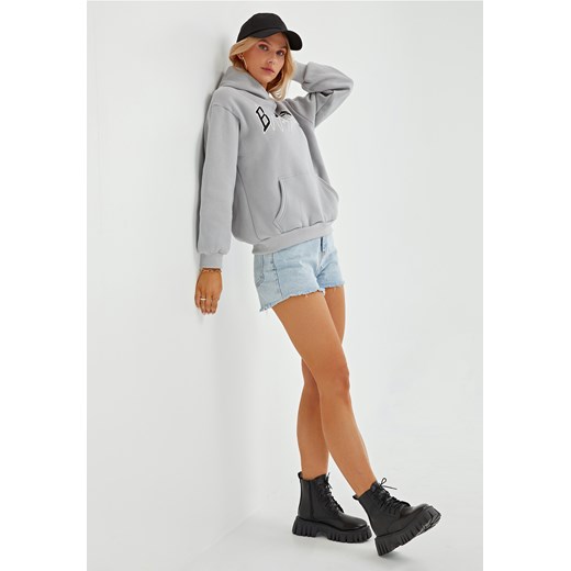 Bluza kangurka z napisami ze sklepu Jacinshop w kategorii Bluzy damskie - zdjęcie 179647571