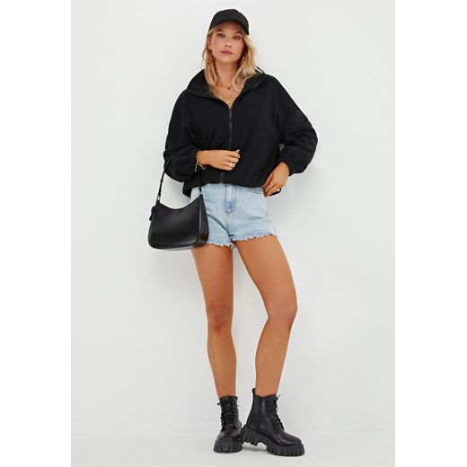 Bluza z długim rękawem zapinana na zamek błyskawiczny ze sklepu Jacinshop w kategorii Bluzy damskie - zdjęcie 179648194