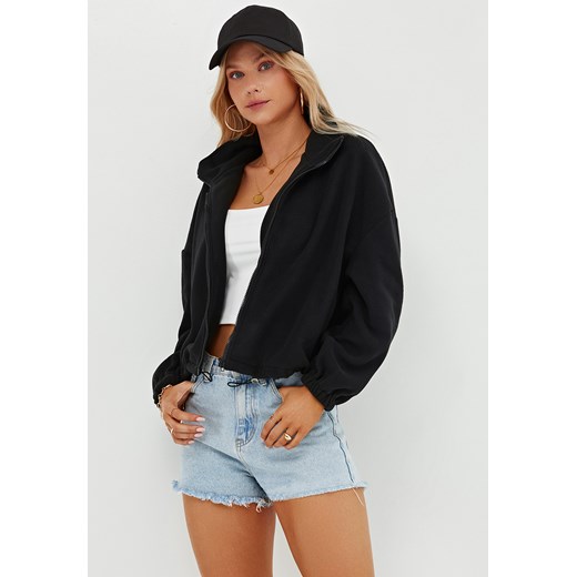 Bluza z długim rękawem zapinana na zamek błyskawiczny ze sklepu Jacinshop w kategorii Bluzy damskie - zdjęcie 179648210