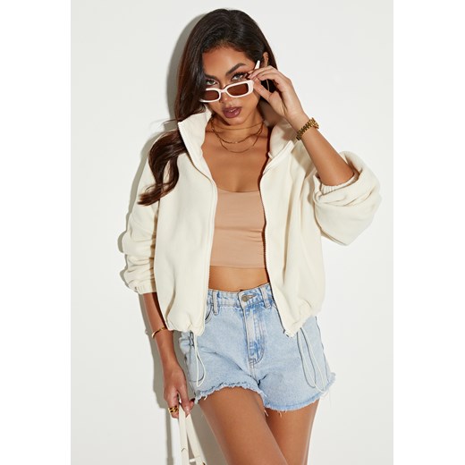 Bluza z długim rękawem zapinana na zamek błyskawiczny ze sklepu Jacinshop w kategorii Bluzy damskie - zdjęcie 179648212