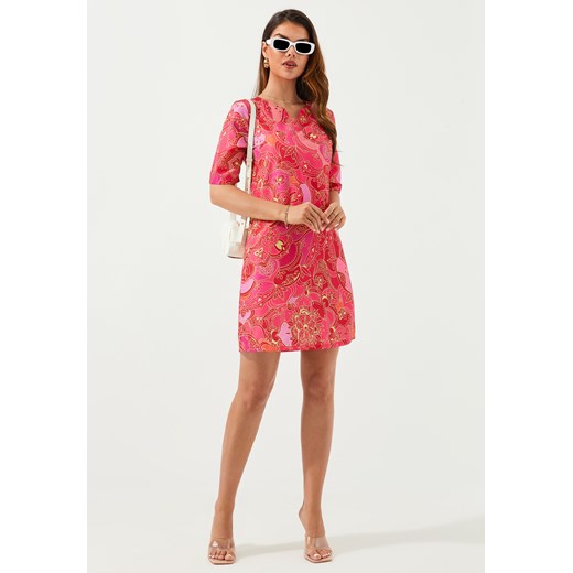 Sukienka w stylu retro z krótkim rękawem ze sklepu Jacinshop w kategorii Sukienki - zdjęcie 179649920