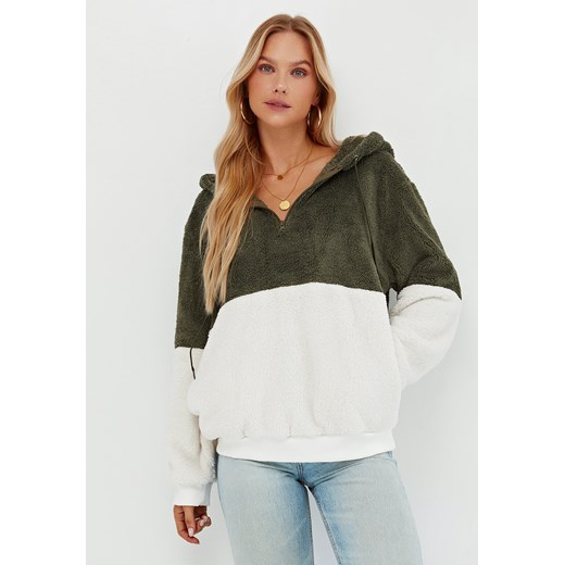 Bluza damska z długim rękawem i kapturem ze sklepu Jacinshop w kategorii Bluzy damskie - zdjęcie 179651230