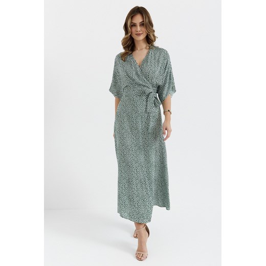 Sukienka maxi wiązana w pasie - model 1 ze sklepu Cudmoda w kategorii Sukienki - zdjęcie 179654820