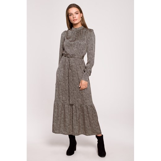 Sukienka maxi z falbaną - model 1 ze sklepu Cudmoda w kategorii Sukienki - zdjęcie 179657322