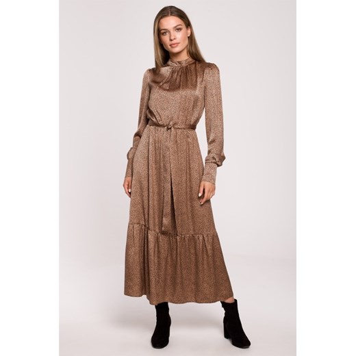Sukienka maxi z falbaną - model 2 ze sklepu Cudmoda w kategorii Sukienki - zdjęcie 179657323