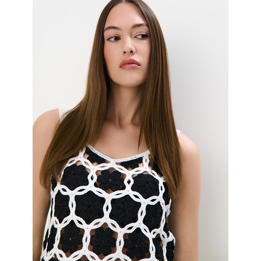 Mohito - Dzianinowy top - biały Mohito L Mohito