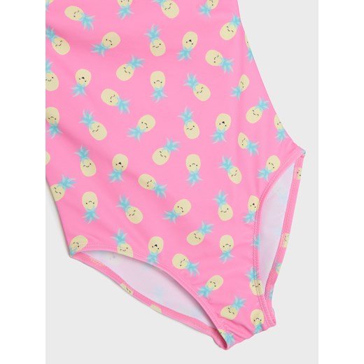 Sinsay - Kostium kąpielowy z motywem ananasów - różowy Sinsay 98/104 Sinsay