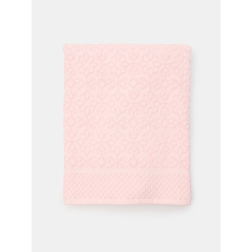 Sinsay - Ręcznik z żakardowym wzorem - różowy Sinsay One Size Sinsay