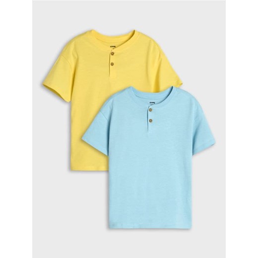 Sinsay - Koszulki 2 pack - żółty ze sklepu Sinsay w kategorii T-shirty chłopięce - zdjęcie 179662843