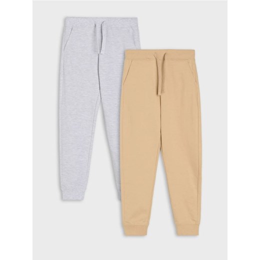 Sinsay - Spodnie dresowe 2 pack - szary ze sklepu Sinsay w kategorii Spodnie chłopięce - zdjęcie 179663141