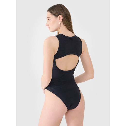 Damskie body 4F 4FWSS25TBODF005 - czarne ze sklepu Sportstylestory.com w kategorii Body damskie - zdjęcie 179664482
