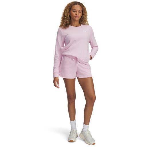 Damskie spodenki dresowe Under Armour UA Rival Terry Short - różowe ze sklepu Sportstylestory.com w kategorii Szorty - zdjęcie 179664511