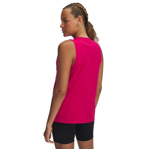 Damski top z nadrukiem Under Armour UA Rival Muscle Tank - różowy Under Armour XL Sportstylestory.com
