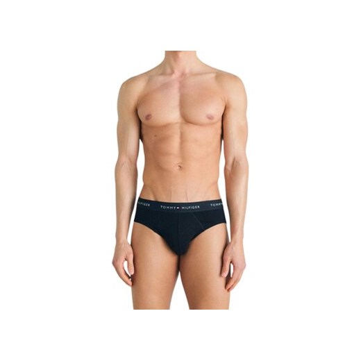 Tommy Hilfiger Komplet 3 par slipów 3 pack signature Czarny Tommy Hilfiger XL MODIVO