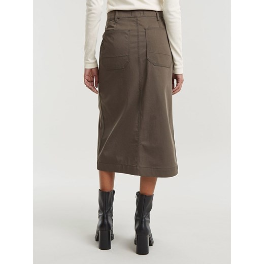 G-Star spódnica brązowa midi 