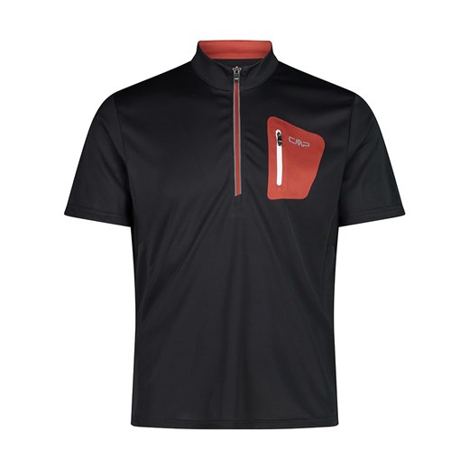 CMP Koszulka kolarska w kolorze czarno-pomarańczowym ze sklepu Limango Polska w kategorii T-shirty męskie - zdjęcie 179666224