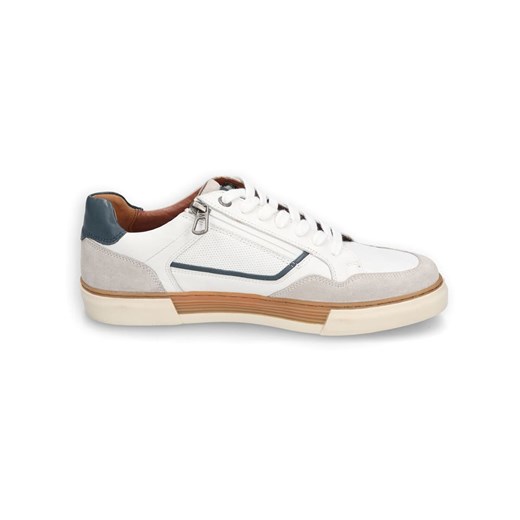 Camel Active Skórzane sneakersy "Bayland" w kolorze biało-granatowym Camel Active 42 promocyjna cena Limango Polska