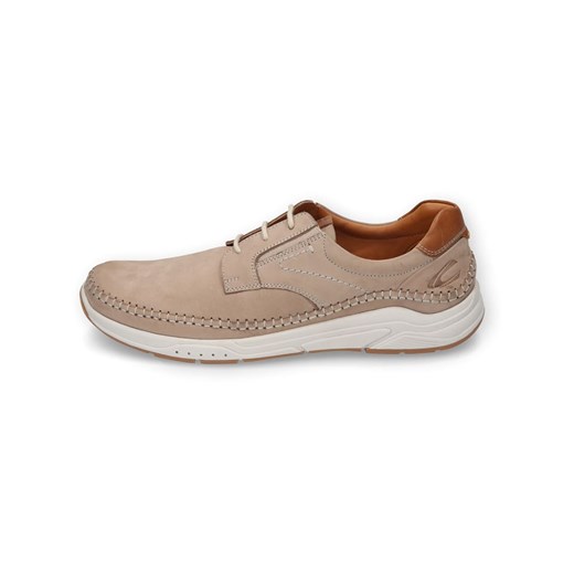 Camel Active Skórzane sneakersy &quot;Fog&quot; w kolorze szarobrązowym ze sklepu Limango Polska w kategorii Półbuty męskie - zdjęcie 179666643