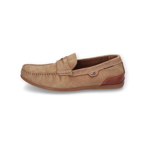 Camel Active Skórzane slippersy &quot;Slide&quot; w kolorze szarobrązowym ze sklepu Limango Polska w kategorii Mokasyny męskie - zdjęcie 179666664