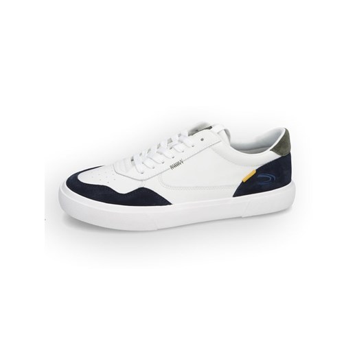 Camel Active Skórzane sneakersy &quot;Sand&quot; w kolorze biało-granatowym ze sklepu Limango Polska w kategorii Trampki męskie - zdjęcie 179666671