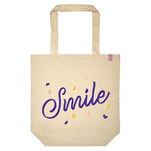 moses. Shopper bag &quot;Smile&quot; w kolorze beżowym ze sklepu Limango Polska w kategorii Torby i walizki dziecięce - zdjęcie 179669301