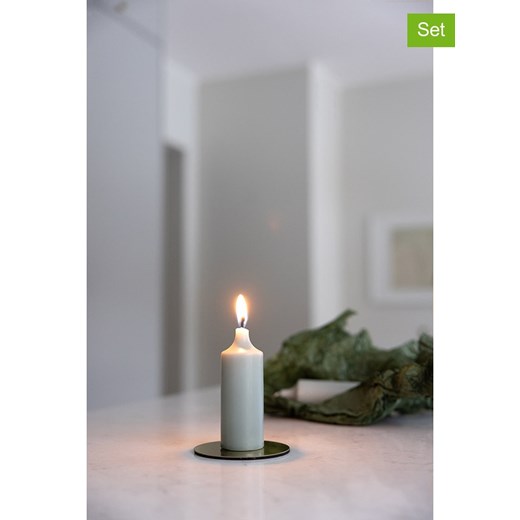 Liljeholmens Candle Świece (8 szt.) &quot;Kupé&quot; w kolorze jasnoszarym ze sklepu Limango Polska w kategorii Świece i dyfuzory - zdjęcie 179669322
