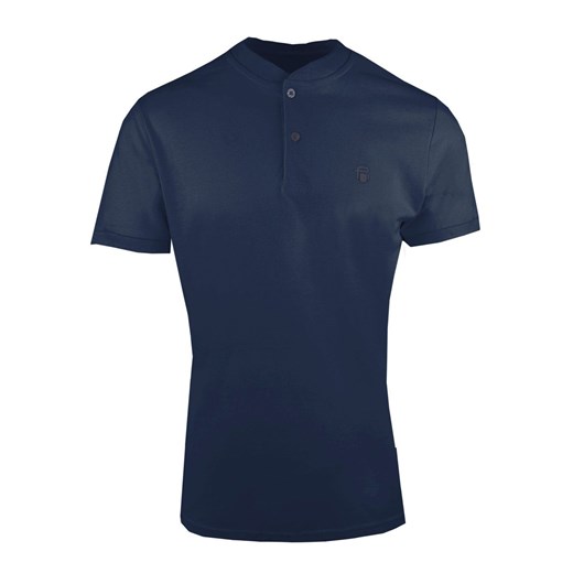 Męski T-Shirt (Koszulka) z Dekoltem na Guziki - Pako Jeans - Granatowa TSPJNSbylongoGR ze sklepu JegoSzafa.pl w kategorii T-shirty męskie - zdjęcie 179670433