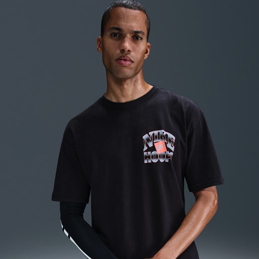Męski T-shirt do koszykówki Max90 Nike - Czerń Nike XL Nike poland