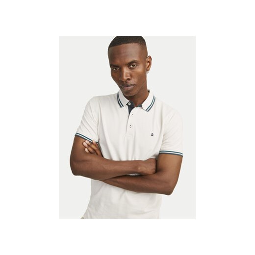 Jack&Jones Polo Paulos 12136668 Beżowy Slim Fit S MODIVO