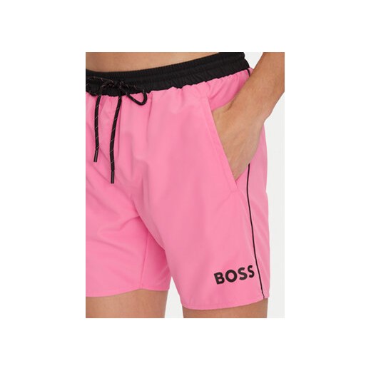 BOSS Szorty kąpielowe Starfish 50514429 Różowy Regular Fit 3XL MODIVO